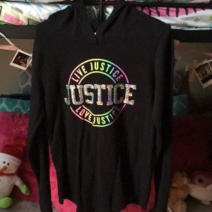 Justice thin sweatshirt